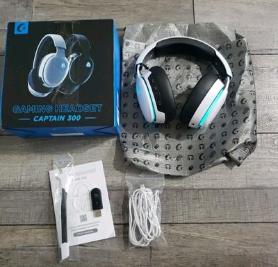 Gtheos 2.4GHz Bluetooth Or 3.5mm Jack Wired Gaming Headset, Captain 300
