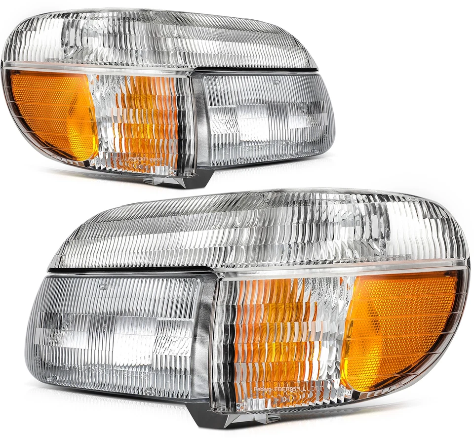 Driver Passenger Side Headlights For 1995-2001 FORD EXPLORER Replacement Pair — 第 3/4 张图片