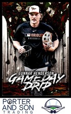 Gunnar Henderson Gameday Drip 2026 Topps #GD-13 Baltimore Orioles Baseball Card