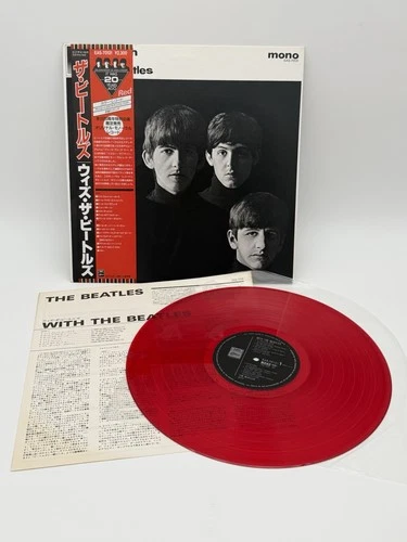 1986 With The Beatles Limited MONO LP Red Vinyl  w/ OBI EAS-70131 Japan