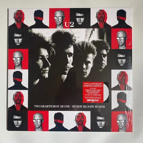 U2 -Two Hearts Beat As One / Sunday Blood Sunday RSD 2023 WHITE VINYL EP NM