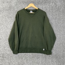 Russell Athletic Men  S Made In Usa Green Crewneck Sweatshirt Size Large