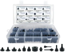 160 PCS Black Automotive Rubber Bumper Assortment Stopper Rear New