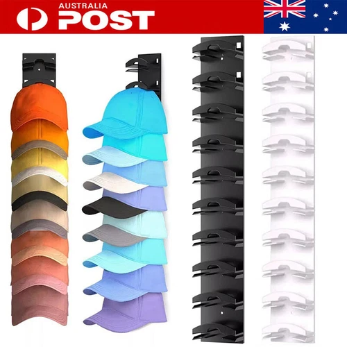 Closet Hat Rack Baseball Caps Organizer Space Saving Wall Hat Storage Holder AU - Picture 2 of 22