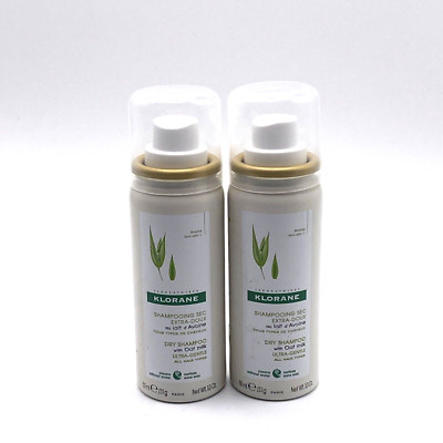 Klorane Extra-Sanftes Trockenshampoo mit Hafermilch - 2er Pack. B01