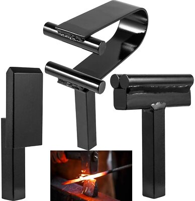 Blacksmith Anvil Forge Hardy Tool 3/4'' Hot Cut Creasing Stake Spring Fuller set