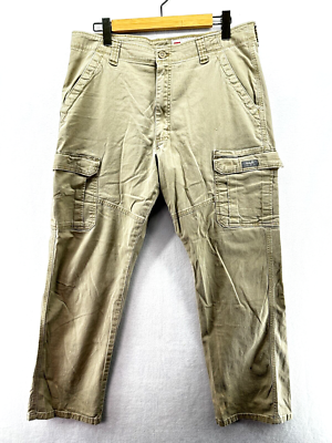 Wrangler Cargo Pants Relaxed Fit Mens 36x32 Beige Khaki Straight Leg 70ABWEW  | eBay