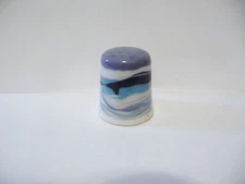 THIMBLE GUILD 7/96 COLL POTTERY CAROL EDWARDS "HEBRIDEAN SKIES" BEAUTY