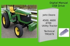 John Deere 4500  4600  4700 Compact Utility Tractor Technical Manual See Desc.
