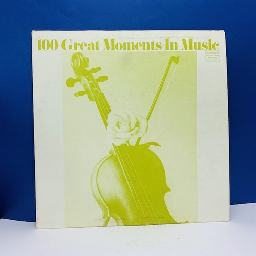 Record vinyl 33 RPM album cover sleeve vtg Lp 12" Great Moments Music 100 vol 1