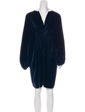 Stella McCartney Great For Holidays Velvet Pleated Mini Dress IT38