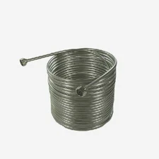 NY Brew Supply Jockey Box Stainless Steel Coil - 3/8" x 50', Right Hand