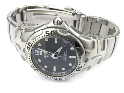 Gents Seiko Kinetic Auto Relay Divers 5J22-0A50 Watch - 100m | eBay UK