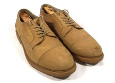 Trackers Mens 10 M Oxfords Cap toe Casual Shoes Beige Tan Suede Upr  B 
