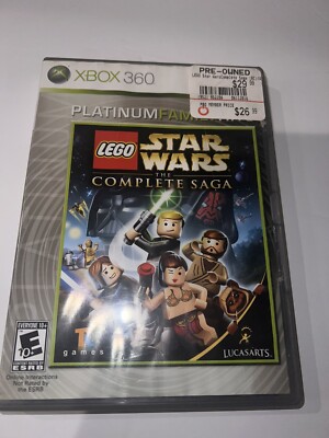 Xbox 360 live LEGO STAR WARS THE COMPLETE SAGA Video Game Manual Platinum  Hits 712725024864|