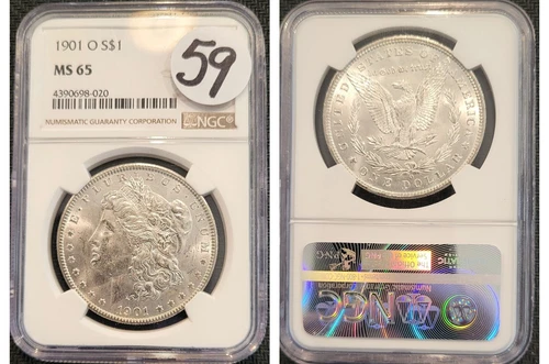 1901 O Morgan Silver Dollar NGC MS65.  Gorgeous coin!