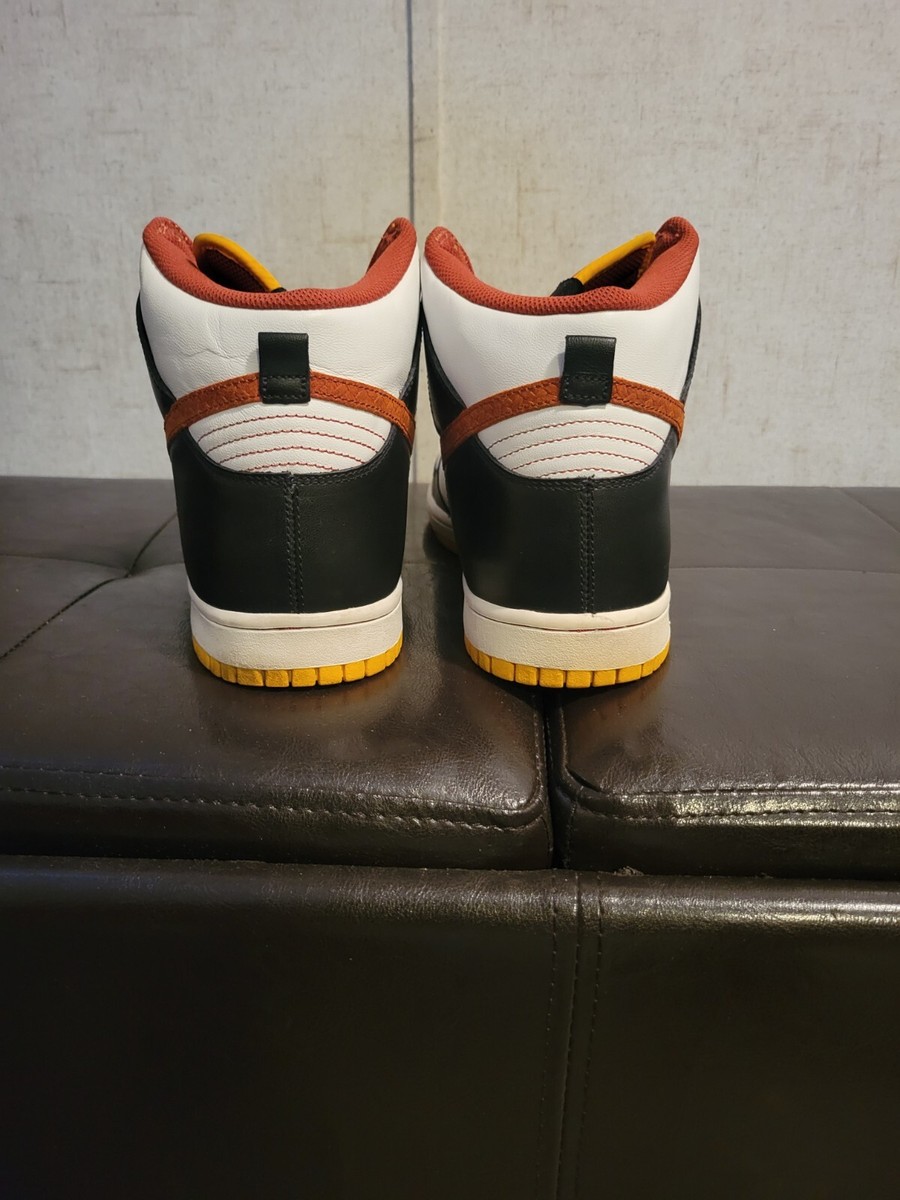 Nike Dunk High Black Orange Blaze Gold Mens Size 8 Sneaker Nike Dunk High Black Orange Blaze Gold Mens Size 8 Sneaker