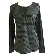 90 Degree Women's Raglan Active Top Size S Long Sleeve Black Athleisure