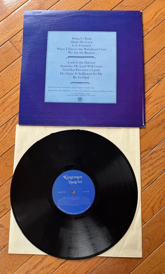The Kingsmen Quartet -Southern Gospel-Bring us back- LJRC-83014-LP-EX--CVR-EX Foto 2 de 2