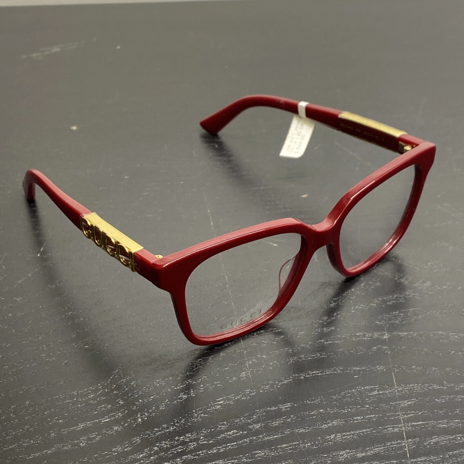 GUCCI GG1192O 006 53[]16 140 Rectangular Squared Red Clear Lens Eyeglasses V3*68