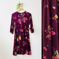 Old Navy NWT Burgundy Floral 100% Rayon Summer Dress Size Medium