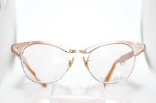 Vintage Imperial Optical Cateye Eyeglasses 1/10 12K Gold Filled Etched Al 5 3/4