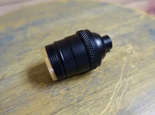 Solid Brass Uno Threaded Keyless Light Socket, Shade Fitter Sold Separate, Lamps