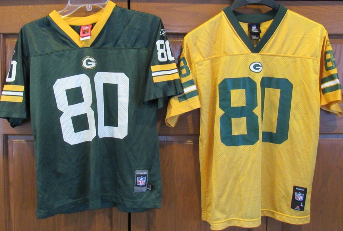 VTG Donald Driver Green Bay Packers NFL Football 2 jersey LOT