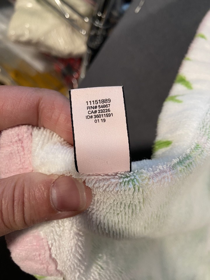 Victoria's Secret Bath Towel Body Wrap One Size Pink Striped Palm Leaf