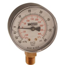 COMPOUND GAUGE 2-1/2 VACUUM PRESSURE GAUGE 001549 for Groen GRO001549