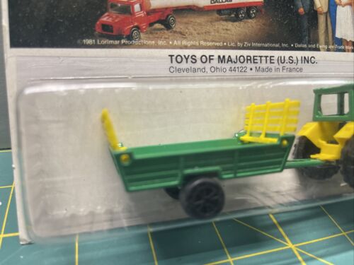 Majorette Dallas Traktor Traktor Anhänger Druckguss Metall Frankreich - Bild 4 von 10