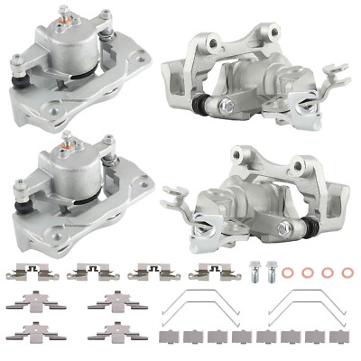 Front Rear Brake Caliper Set 4PCS for Ford Fusion 2006-12 Lincoln Zephyr 2006