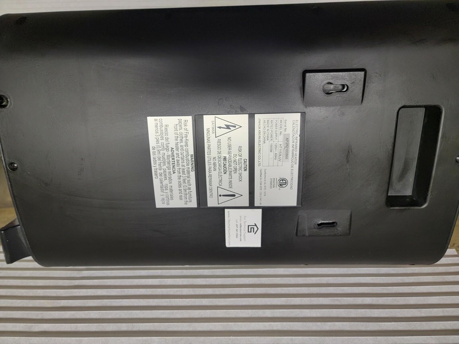 LifeSmart HT1153L 3-element Slim Line Heater Unit [smaller Version]-black  Chrome 817223018565 | eBay