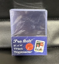 10 THICK CARD TOP LOADS 120 PT 3 X 4 TOPLOADERS PRO SAFE FREE SHIPPING