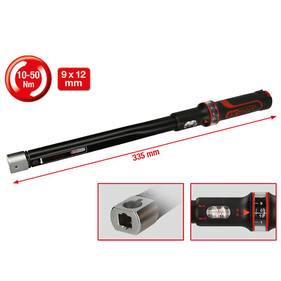 9x12mm ERGOTORQUE precision Einsteck-Drehmomentschlüssel, 10-50Nm - KS Tools 516