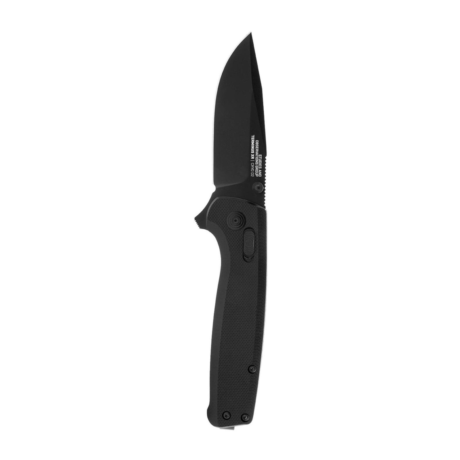 Складной карманный нож SOG Terminus XR G10 с лезвием из стали D2 и черной ручкой