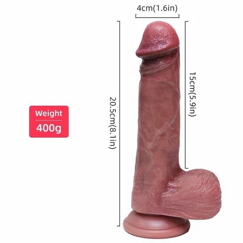 Liquid Silicone Realistic Huge Dildo Cock Suction Cup Women Sex Toys Thick Dong - Picture 6 of 13