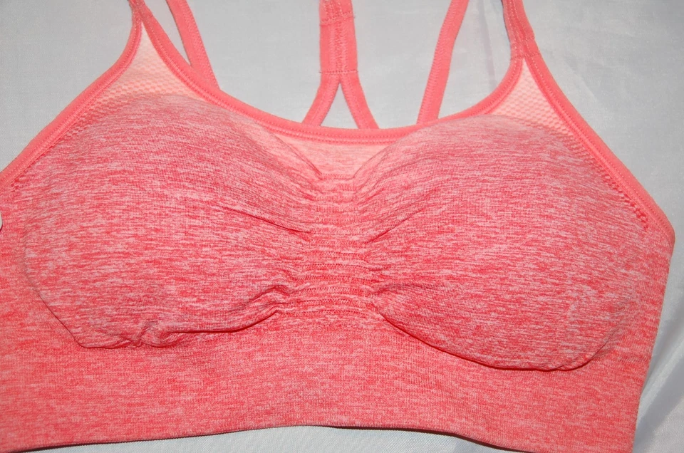 Nuevo Sujetador Deportivo Deportivo Mujer Coral Naranja Champion C9 Duo Seco Talla XS Foto 2 de 3