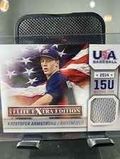 2014 Elite Extra Edition USA Baseball 15U Game Jerseys Kristofer Armstrong #14