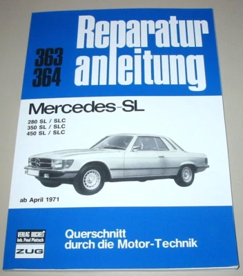 Reparaturanleitung Mercedes R107 C107 107 280 / 350 / 450 SL und SLC Buch Neu! - Bild 1 von 2