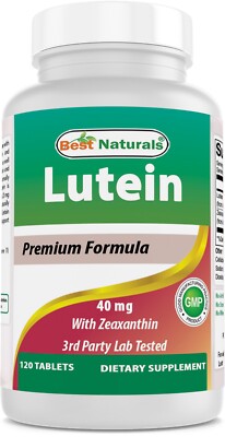 Best Naturals Lutein 40 mg with Zeaxanthin- 120 Tablets