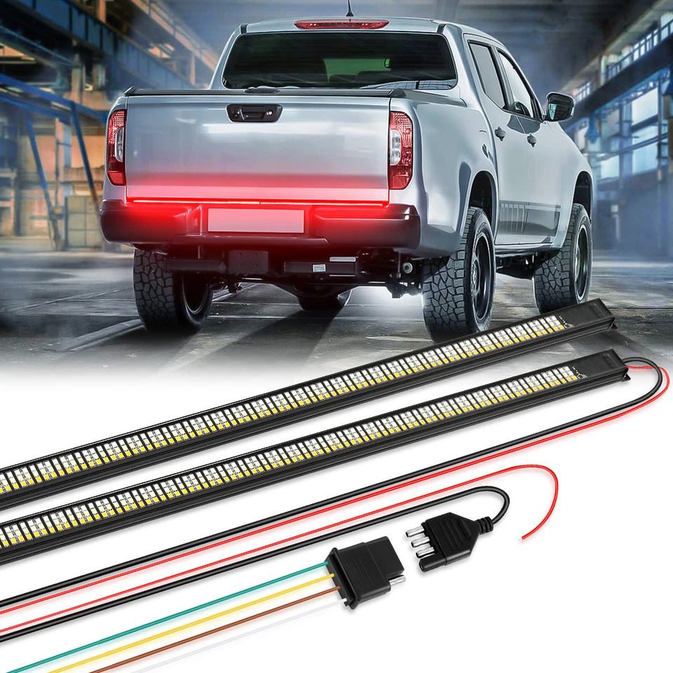 Barra de luz traseira tira LED 60" luz de sinalização de freio para GMC Sierra 1500 2500HD - Imagem 4 de 4