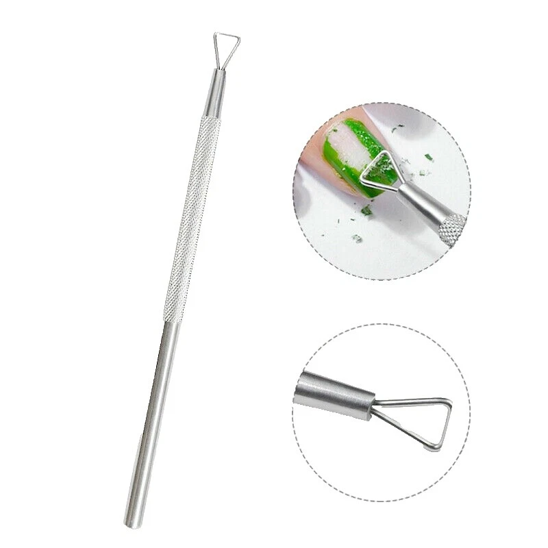 Herramientas para Arte de uñas brillante removedores de cutícula