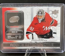 2023-24 Upper Deck Series 1 Hockey Pyotr Kochetkov #RR-19 Rookie Retrospective
