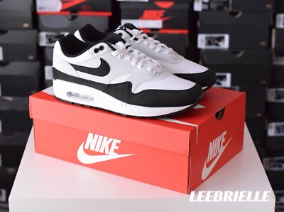 Size 11.5 - Nike Air Max 1 White Black for sale online | eBay