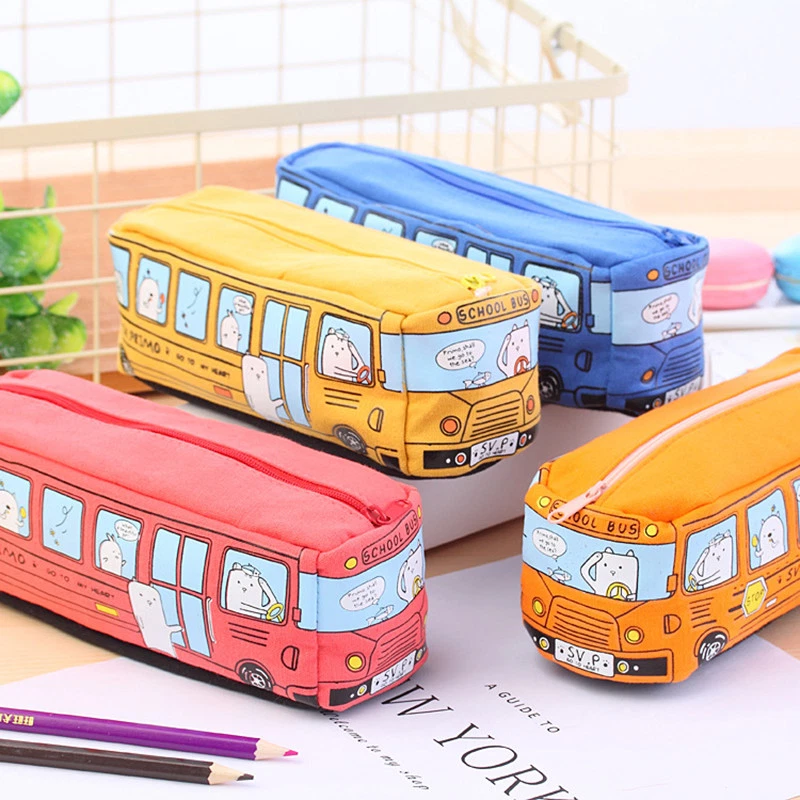 Pencil Case Pen Pouch Box Bag Cases Boys Girls School Office Supplies Makeup Box - Image 3 of 4