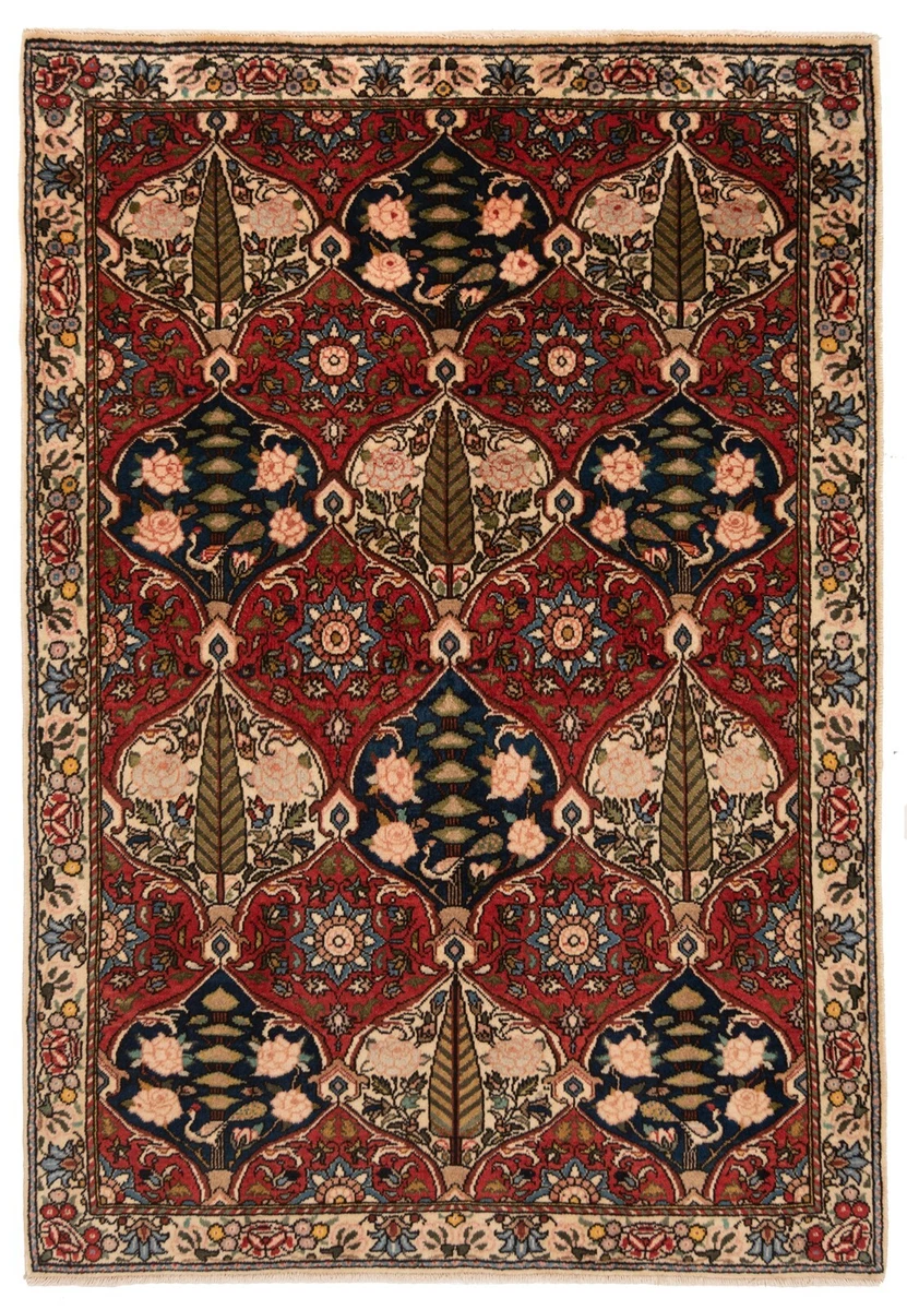 Tapis Persan Bakhtiar Tissé À La Main 209x151 Cm - Nomade, Orient