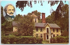 Vintage Hawthorne's Wayside Concord MA Postcard by Tichnor Bros