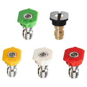 Kit de buse de la laveuse sous pression 5pcs Connexion rapide 3600 PSI Acier inoxydable