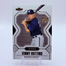 Vinny Rottino 2007 Topps Finest #144 Milwaukee Brewers Rookie Card MLB. rookie card picture